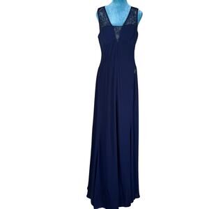 BCBGMaxazria Navy Women 10 Tall Evening gown (could also be altered)